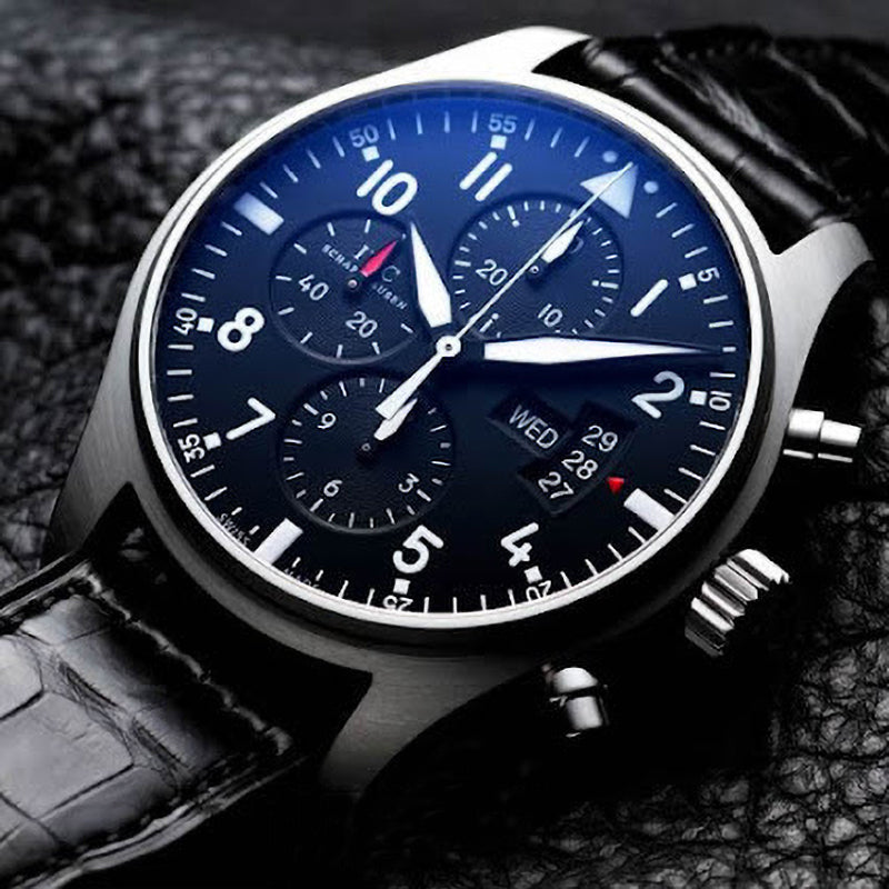 IWC パイロットウォッチ IW377701 パイロットウォッチクロノ ブラック ブレス-最安値に挑戦中!!!