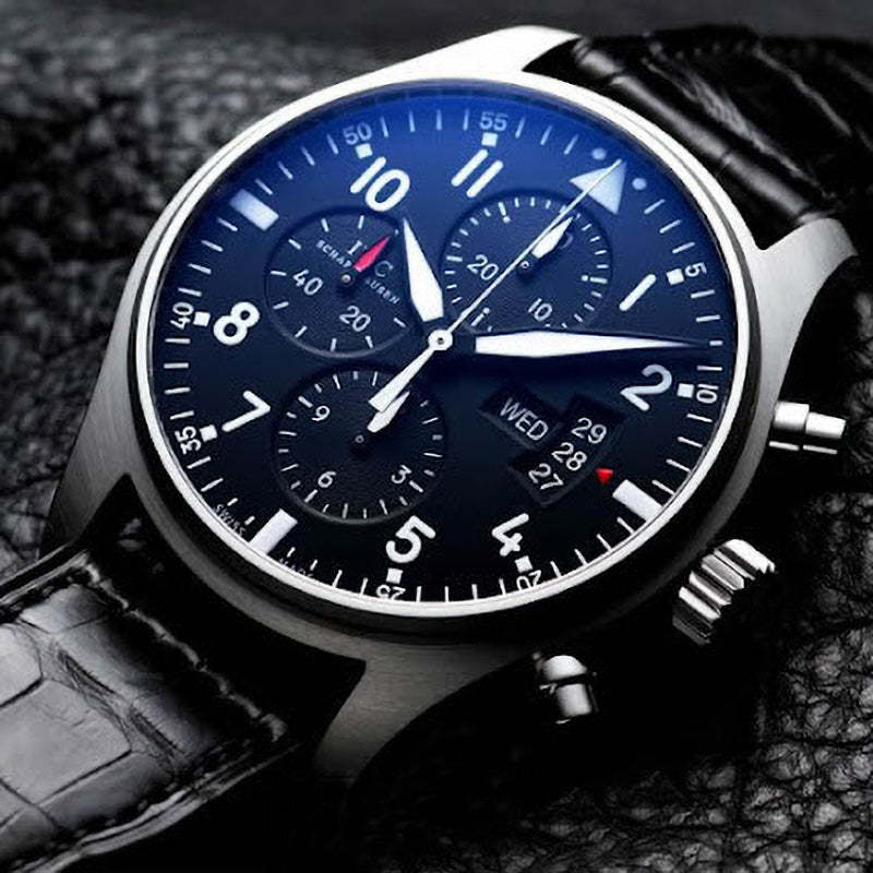 IWC パイロットウォッチ IW377701 パイロットウォッチクロノ ブラック ブレス-最安値に挑戦中!!!