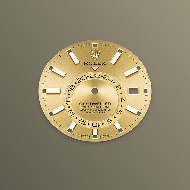 ROLEX スカイドゥエラー 、シャンパンカラー、オイスター、42 MM、オイスタースチール＆イエローゴールド336933-最安値に挑戦中!!!