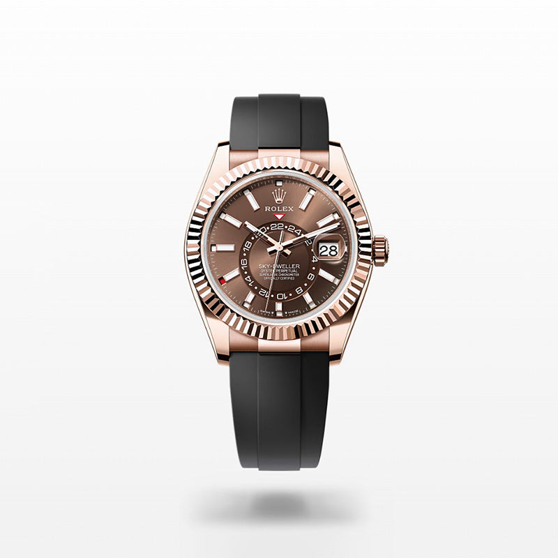 ROLEX スカイドゥエラー、チョコレート、オイスター、42 MM、エバーローズゴールド336235-最安値に挑戦中!!!