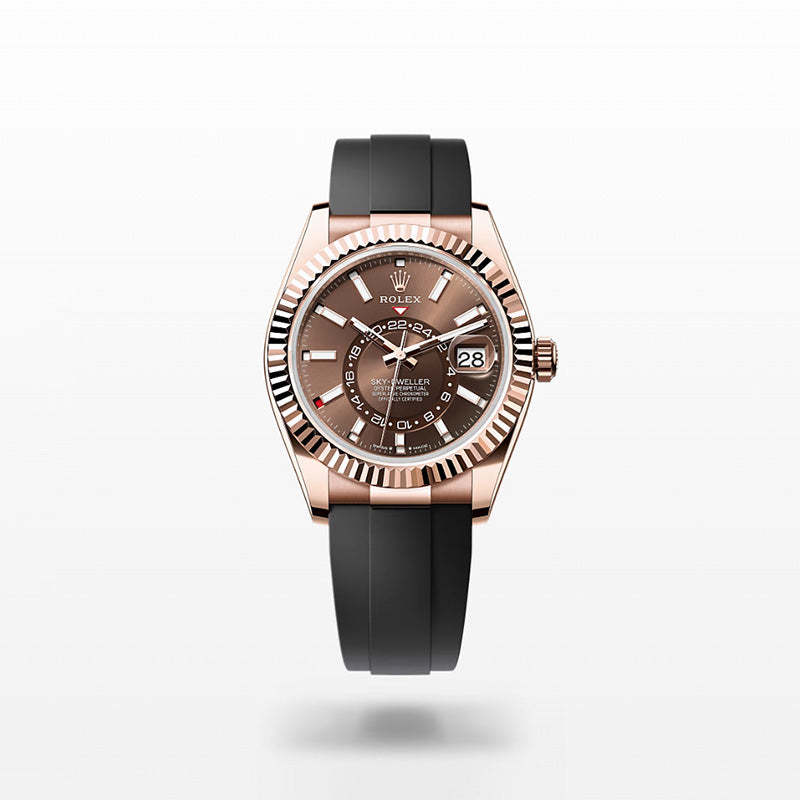 ROLEX スカイドゥエラー、チョコレート、オイスター、42 MM、エバーローズゴールド336235-最安値に挑戦中!!!