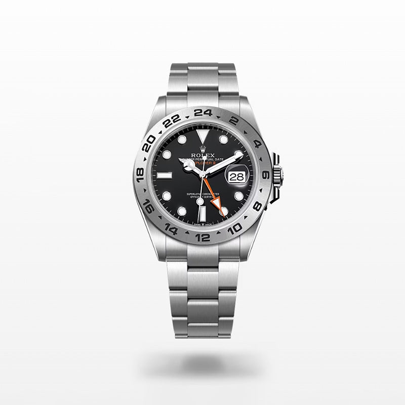 ROLEX   エクスプローラー Ⅱ、ブラック、オイスター、42 MM、オイスタースチール226570-最安値に挑戦中!!!