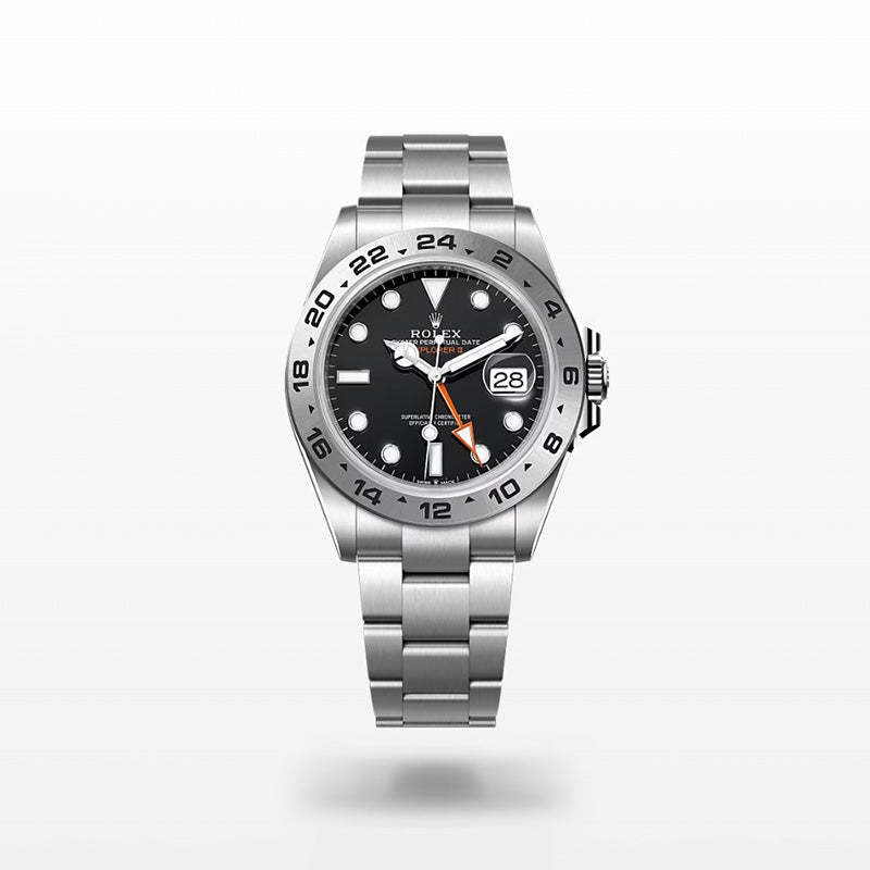ROLEX   エクスプローラー Ⅱ、ブラック、オイスター、42 MM、オイスタースチール226570-最安値に挑戦中!!!