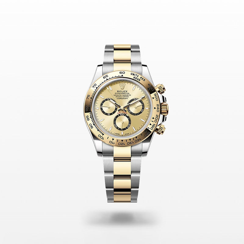 ROLEX  コスモグラフ デイトナ、ゴールデン カウンターリング、ブラック、オイスター、40 MM、オイスタースチール＆イエローゴールド126503-最安値に挑戦中!!!