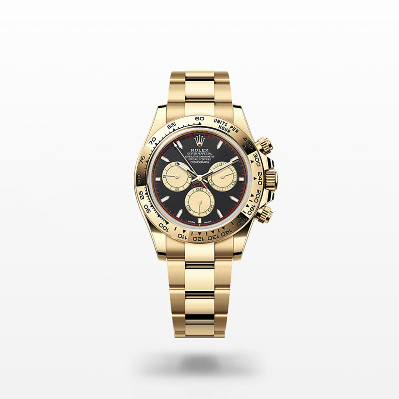 ROLEX  コスモグラフ デイトナ、ブラック/シャンパンカラー、オイスター、40 MM、イエローゴールド126508-最安値に挑戦中!!!