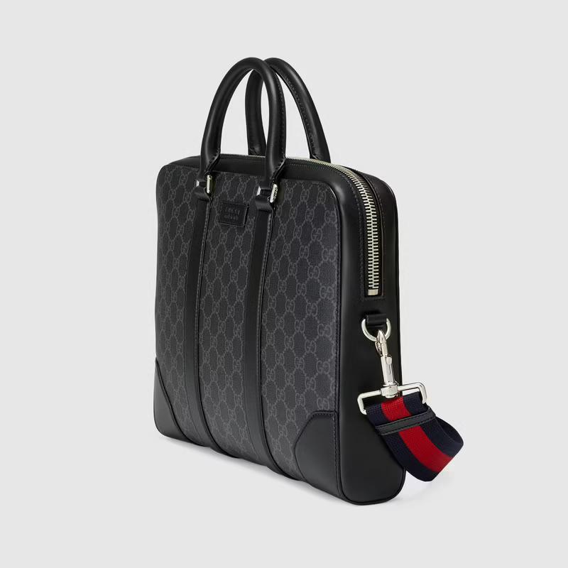  GUCCI  GGスプリーム キャンバス ブリーフケース Ref:‎‎474135 K5RLN 1095-最安値に挑戦中!!!