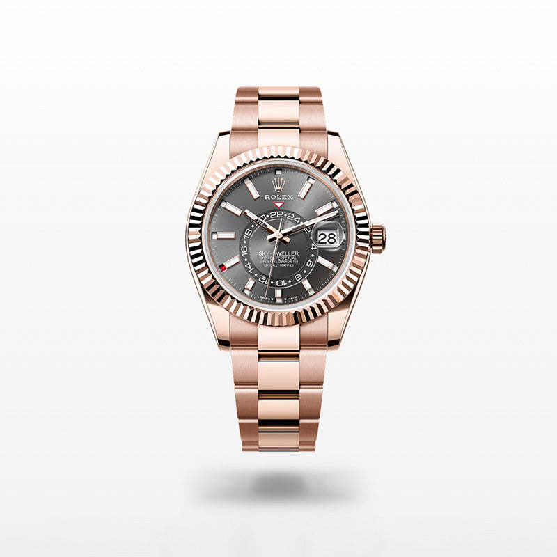 ROLEX スカイドゥエラー、スレート、オイスター、42 MM、エバーローズゴールド336935-最安値に挑戦中!!!