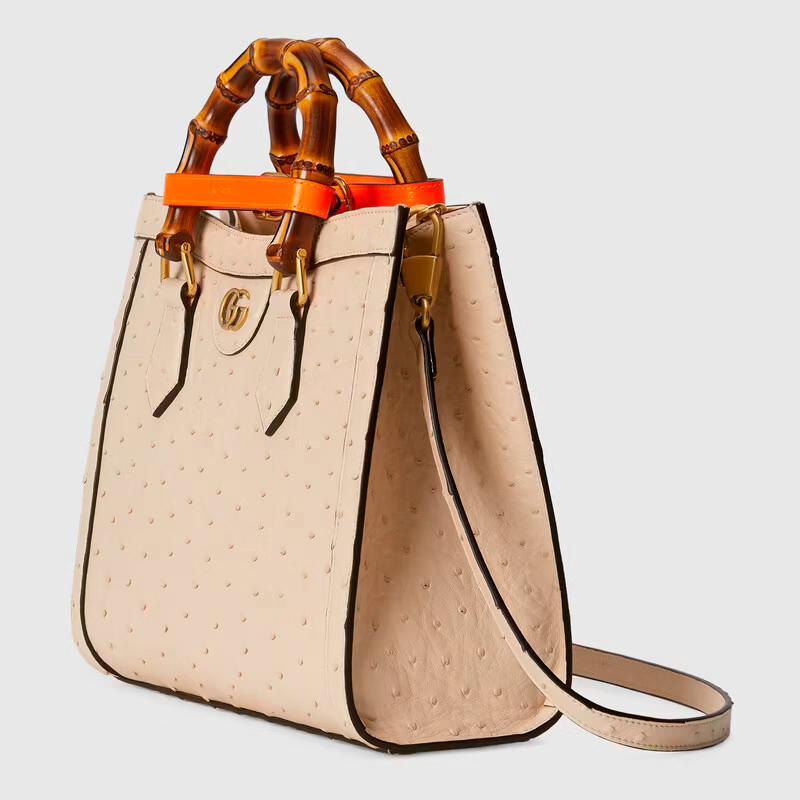  GUCCI 〔グッチ ダイアナ〕スモール オーストリッチ トートバッグ Ref:660195 EY0KT 9594-最安値に挑戦中!!!