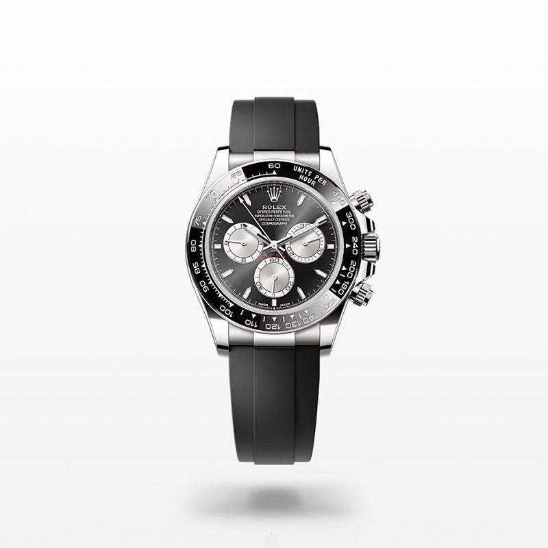 ROLEX  コスモグラフ デイトナ、ブライトブラック＆スチール、オイスター、40 MM、ホワイトゴールド126519LN-最安値に挑戦中!!!