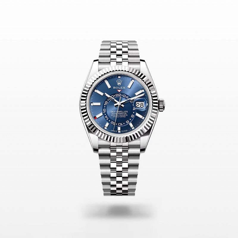 ROLEX スカイドゥエラー、ブライトブルー、オイスター、42 MM、オイスタースチール＆ホワイトゴールド336934-最安値に挑戦中!!!