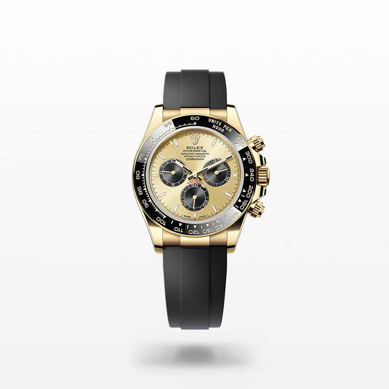 ROLEX  コスモグラフ デイトナ、ゴールデン＆ブライトブラック、オイスター、40 MM、イエローゴールド126518LN-最安値に挑戦中!!!