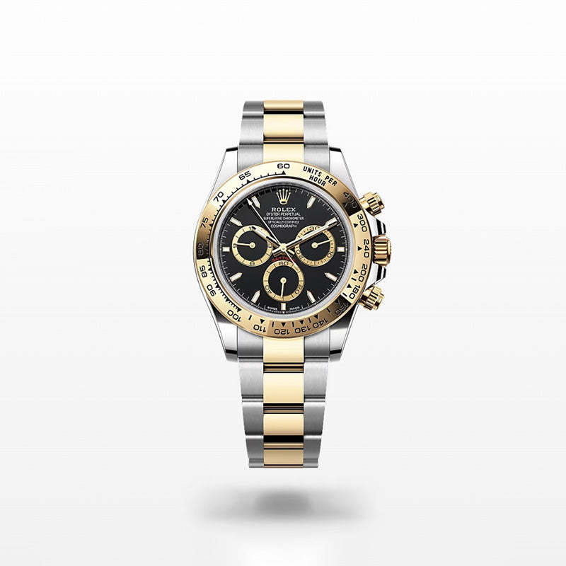 ROLEX  コスモグラフ デイトナ、ブラック、ゴールデンカウンターリング、オイスター、40 MM、オイスタースチール＆イエローゴールド126503-最安値に挑戦中!!!