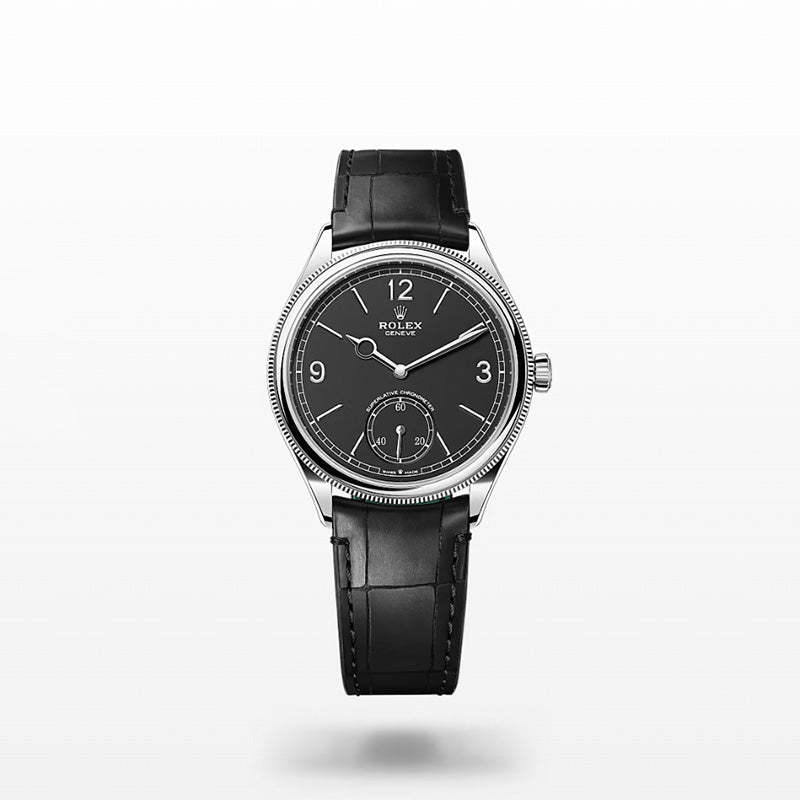 ROLEX   ブラック、39 MM、18 ct ホワイトゴールド、ポリッシュ仕上げ 52509-最安値に挑戦中!!!