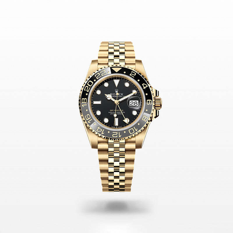 ROLEX  GMTマスター Ⅱ、オイスター、40 MM、イエローゴールド、リファレンス 126718GRNR-最安値に挑戦中!!!