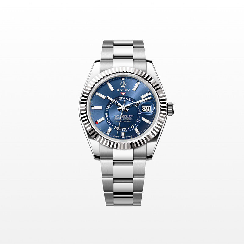 ROLEX スカイドゥエラー、ブライトブルー、オイスター、42 MM、オイスタースチール＆ホワイトゴールド336934-最安値に挑戦中!!!