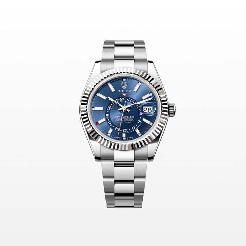 ROLEX スカイドゥエラー、ブライトブルー、オイスター、42 MM、オイスタースチール＆ホワイトゴールド336934-最安値に挑戦中!!!