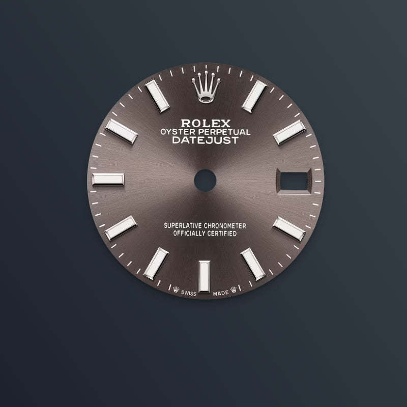 ROLEX   レディ デイトジャスト、ダークグレー、オイスター、28 MM、オイスタースチール＆ホワイトゴールド、ダイヤモンド279384RBR-最安値に挑戦中!!!