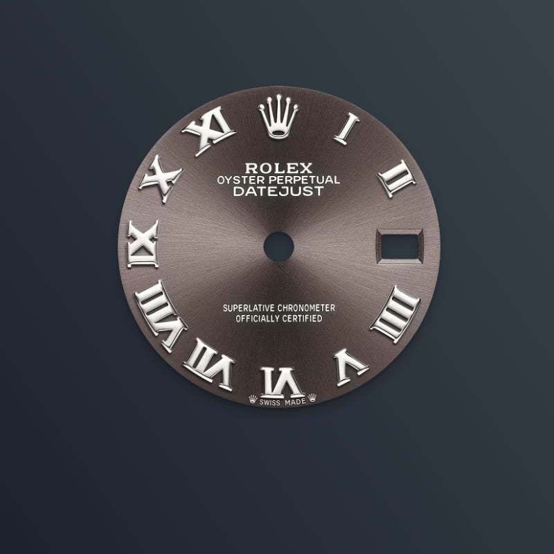 ROLEX   レディ デイトジャスト、ダークグレー、オイスター、28 MM、オイスタースチール＆ホワイトゴールド、ダイヤモンド279384RBR-最安値に挑戦中!!!