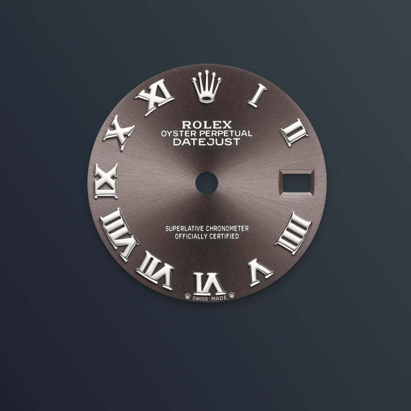 ROLEX   レディ デイトジャスト、ダークグレー、オイスター、28 MM、オイスタースチール＆ホワイトゴールド、ダイヤモンド279384RBR-最安値に挑戦中!!!