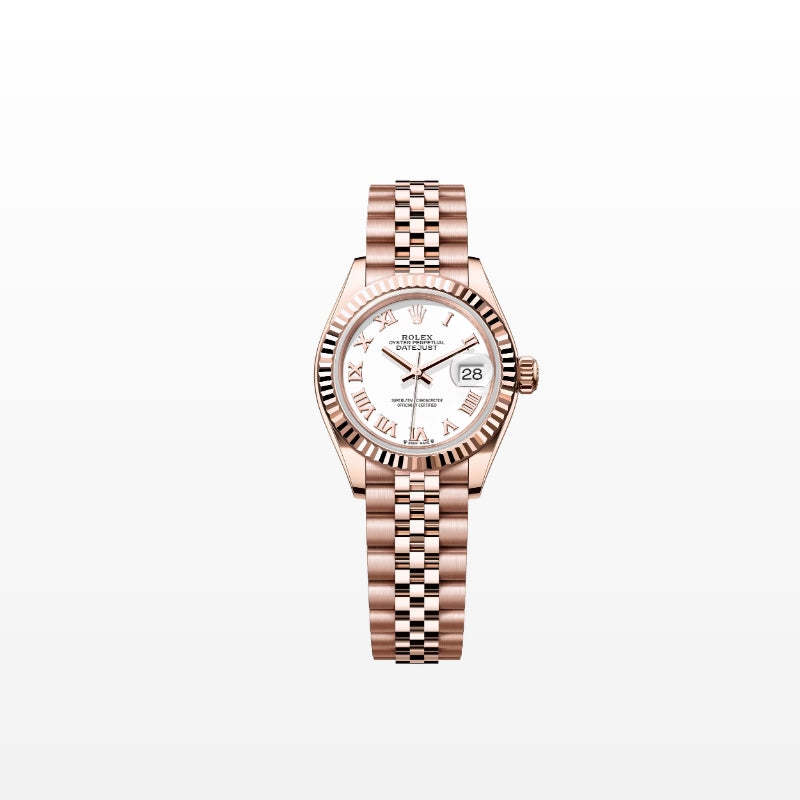 ROLEX   レディ デイトジャスト、ホワイト、オイスター、28 MM、エバーローズゴールド279175-最安値に挑戦中!!!