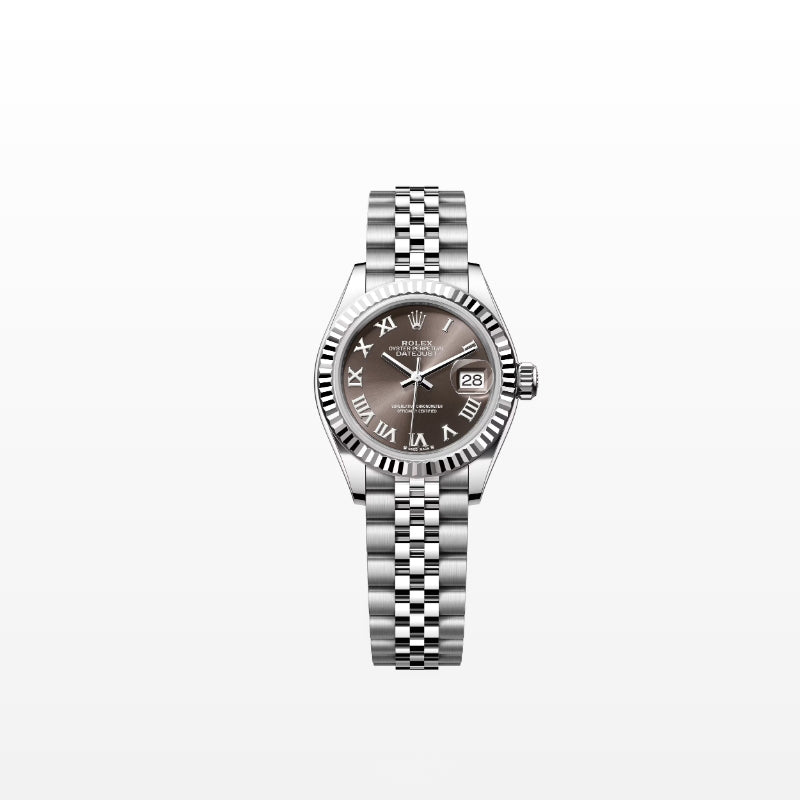 ROLEX   レディ デイトジャスト、ダークグレー、オイスター、28 MM、オイスタースチール＆ホワイトゴールド279174-最安値に挑戦中!!!