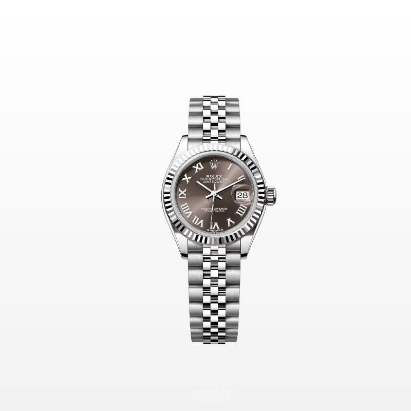 ROLEX   レディ デイトジャスト、ダークグレー、オイスター、28 MM、オイスタースチール＆ホワイトゴールド279174-最安値に挑戦中!!!