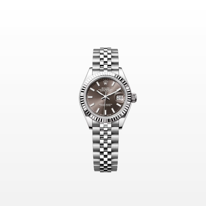 ROLEX   レディ デイトジャスト、ダークグレー、オイスター、28 MM、オイスタースチール＆ホワイトゴールド279174-最安値に挑戦中!!!