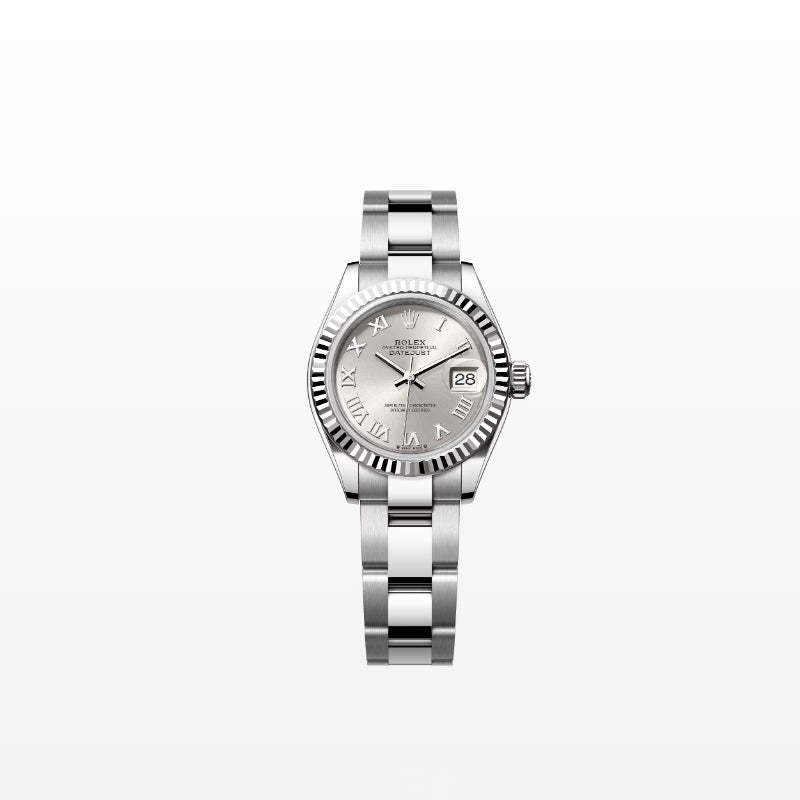 ROLEX   レディ デイトジャスト、シルバー、オイスター、28 MM、オイスタースチール＆ホワイトゴールド279174-最安値に挑戦中!!!