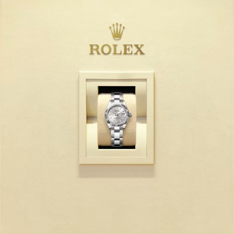 ROLEX   レディ デイトジャスト、シルバー、オイスター、28 MM、オイスタースチール＆ホワイトゴールド279174-最安値に挑戦中!!!