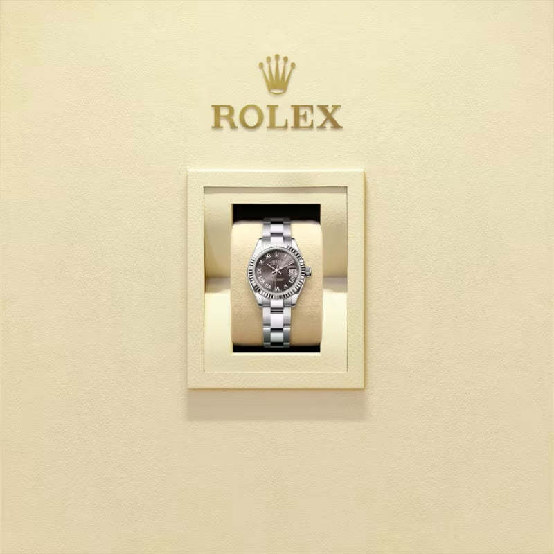 ROLEX   レディ デイトジャスト、ダークグレー、オイスター、28 MM、オイスタースチール＆ホワイトゴールド279174-最安値に挑戦中!!!