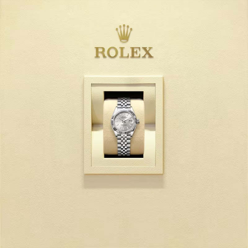 ROLEX   レディ デイトジャスト、シルバー、オイスター、28 MM、オイスタースチール＆ホワイトゴールド279174-最安値に挑戦中!!!