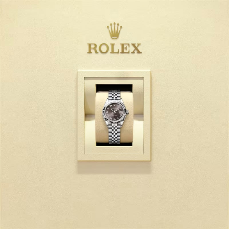 ROLEX   レディ デイトジャスト、ダークグレー、オイスター、28 MM、オイスタースチール＆ホワイトゴールド279174-最安値に挑戦中!!!