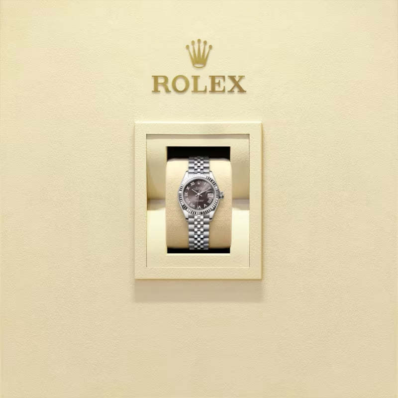 ROLEX   レディ デイトジャスト、ダークグレー、オイスター、28 MM、オイスタースチール＆ホワイトゴールド279174-最安値に挑戦中!!!