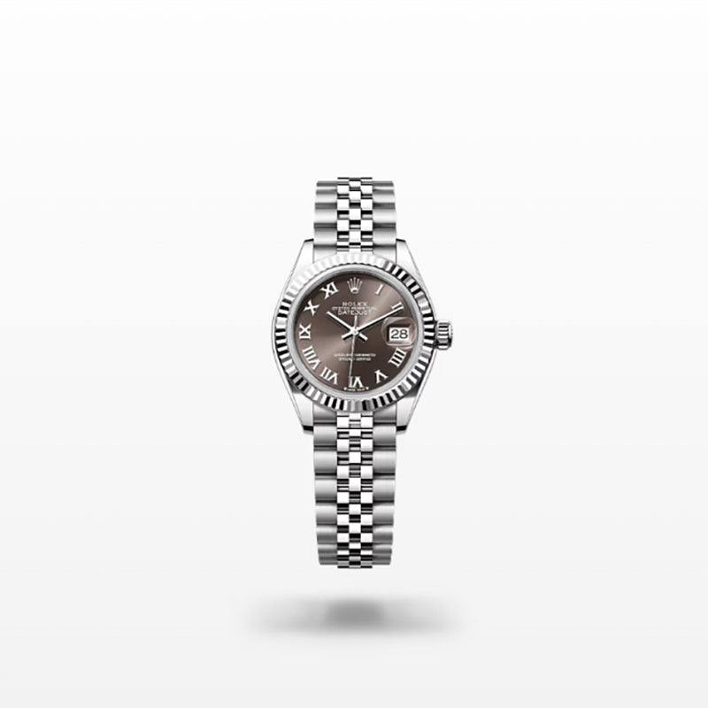 ROLEX   レディ デイトジャスト、ダークグレー、オイスター、28 MM、オイスタースチール＆ホワイトゴールド279174-最安値に挑戦中!!!