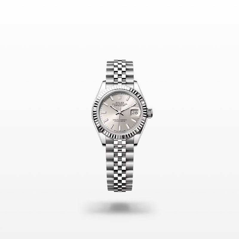 ROLEX   レディ デイトジャスト、シルバー、オイスター、28 MM、オイスタースチール＆ホワイトゴールド279174-最安値に挑戦中!!!