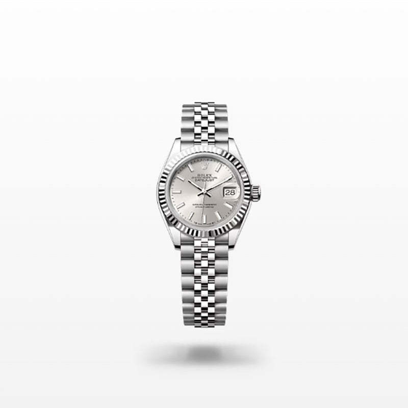 ROLEX   レディ デイトジャスト、シルバー、オイスター、28 MM、オイスタースチール＆ホワイトゴールド279174-最安値に挑戦中!!!