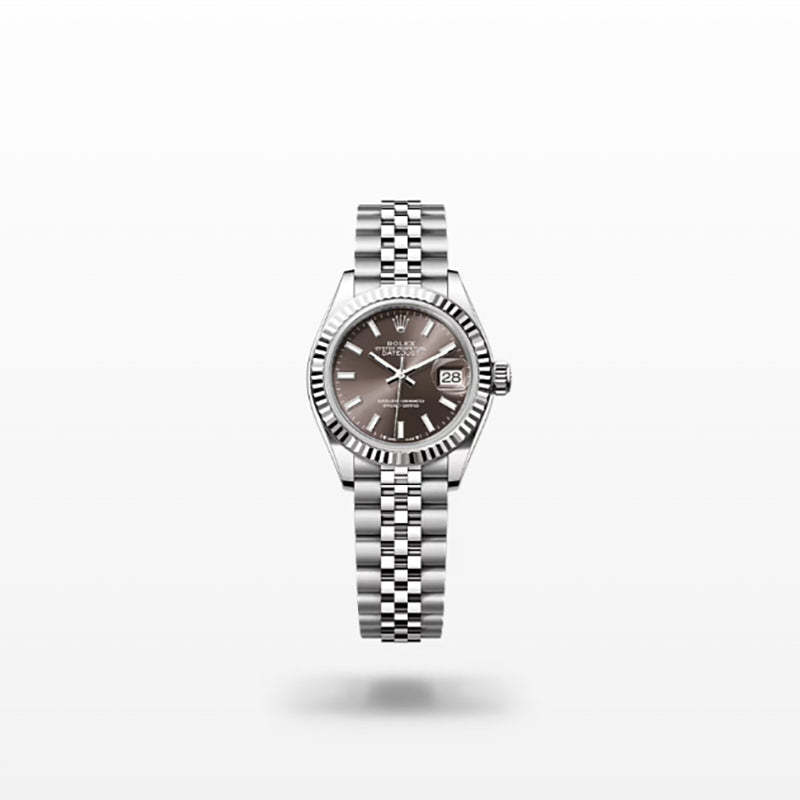 ROLEX   レディ デイトジャスト、ダークグレー、オイスター、28 MM、オイスタースチール＆ホワイトゴールド279174-最安値に挑戦中!!!