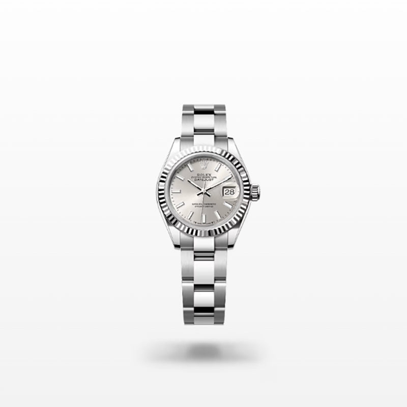 ROLEX   レディ デイトジャスト、シルバー、オイスター、28 MM、オイスタースチール＆ホワイトゴールド279174-最安値に挑戦中!!!