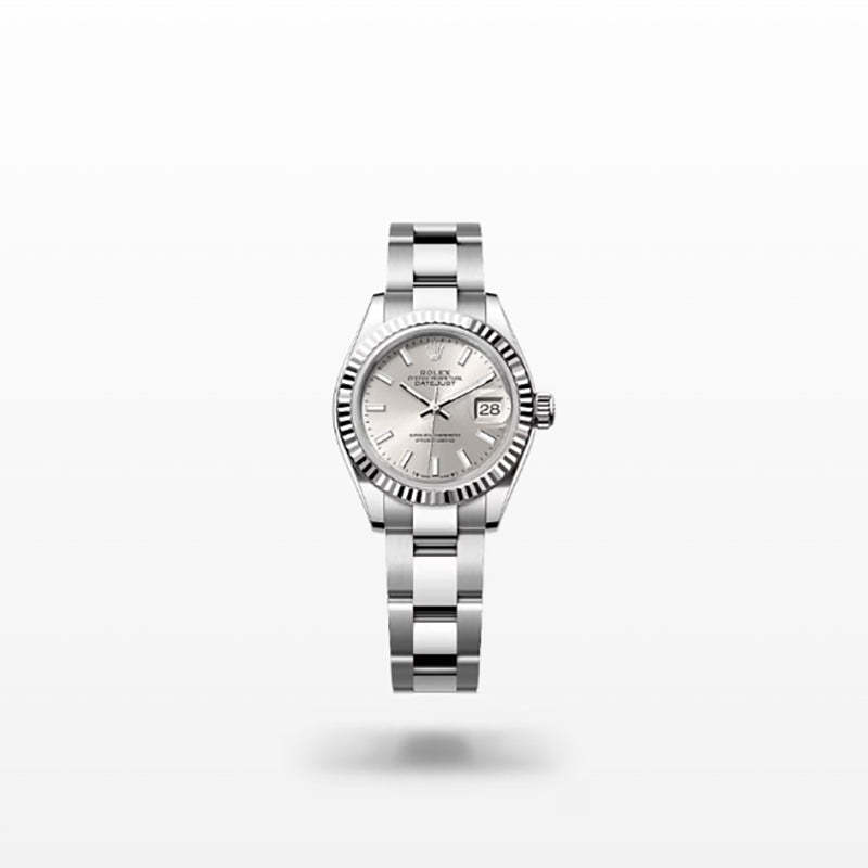 ROLEX   レディ デイトジャスト、シルバー、オイスター、28 MM、オイスタースチール＆ホワイトゴールド279174-最安値に挑戦中!!!