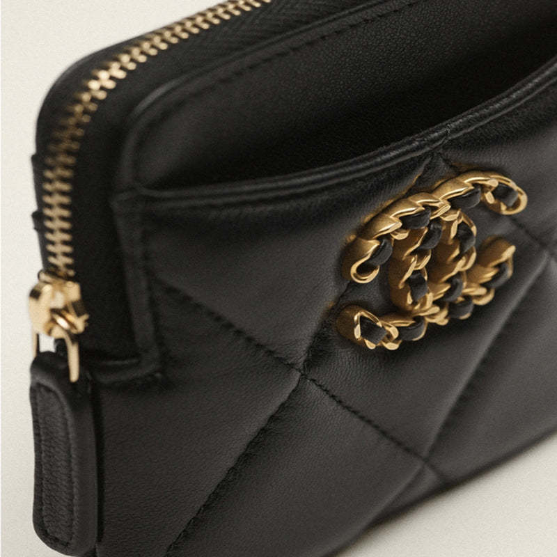 CHANEL   春夏の新作スタイル   CHANEL 19 ジップ コインパースRef:AP2086 B04852 94305-最安値に挑戦中!!!