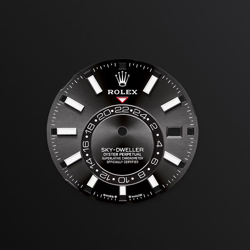 ROLEX スカイドゥエラー、ブライトブラック、オイスター、42 MM、オイスタースチール＆ホワイトゴールド336934-最安値に挑戦中!!!