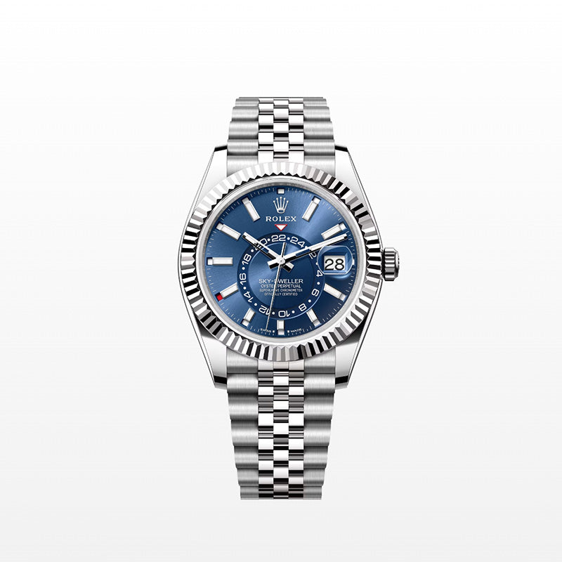 ROLEX スカイドゥエラー、ブライトブルー、オイスター、42 MM、オイスタースチール＆ホワイトゴールド336934-最安値に挑戦中!!!