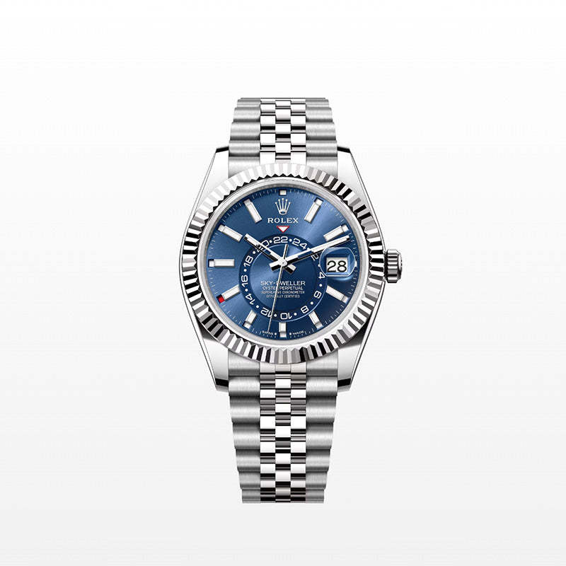 ROLEX スカイドゥエラー、ブライトブルー、オイスター、42 MM、オイスタースチール＆ホワイトゴールド336934-最安値に挑戦中!!!