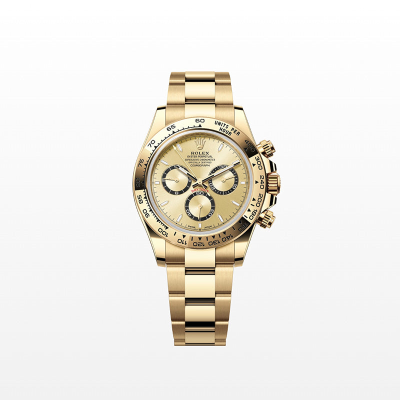 ROLEX  コスモグラフ デイトナ、ゴールデン カウンターリング、ブラック、オイスター、40 MM、イエローゴールド126508-最安値に挑戦中!!!