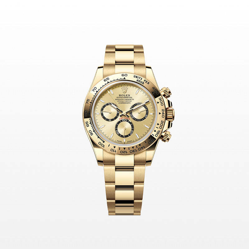 ROLEX  コスモグラフ デイトナ、ゴールデン カウンターリング、ブラック、オイスター、40 MM、イエローゴールド126508-最安値に挑戦中!!!