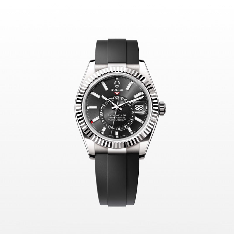 ROLEX スカイドゥエラー 、ブライトブラック、オイスター、42 MM、ホワイトゴールド 336239-最安値に挑戦中!!!