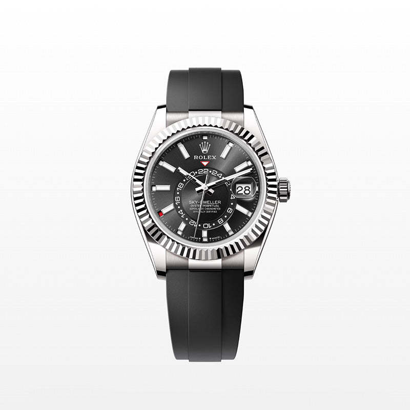 ROLEX スカイドゥエラー 、ブライトブラック、オイスター、42 MM、ホワイトゴールド 336239-最安値に挑戦中!!!