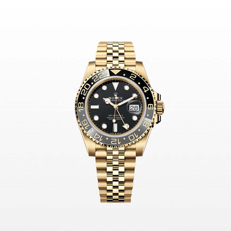 ROLEX  GMTマスター Ⅱ、オイスター、40 MM、イエローゴールド、リファレンス 126718GRNR-最安値に挑戦中!!!