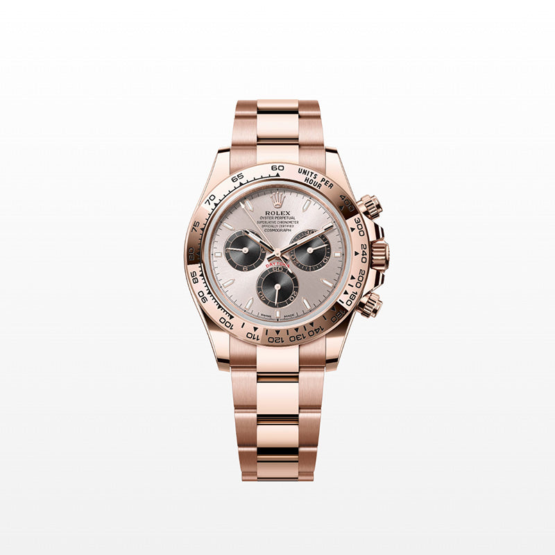 ROLEX  コスモグラフ デイトナ、サンダスト＆ブライトブラック、オイスター、40 MM、エバーローズゴールド126505-最安値に挑戦中!!!