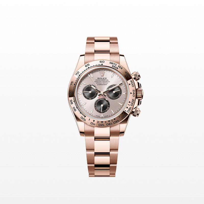 ROLEX  コスモグラフ デイトナ、サンダスト＆ブライトブラック、オイスター、40 MM、エバーローズゴールド126505-最安値に挑戦中!!!